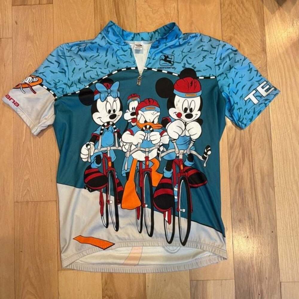 Vintage 1990s Giordana Disney Mickey & Friends Cycling Jersey